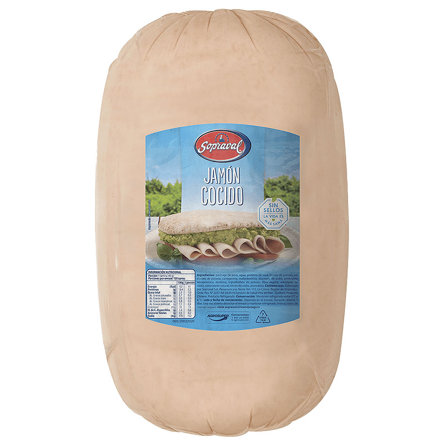 Jamón de Pavo Cocido Sopraval