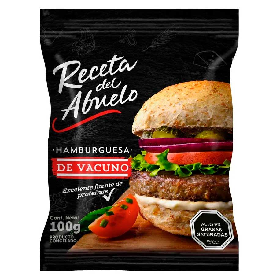 Hamburguesa Vacuno Receta del Abuelo