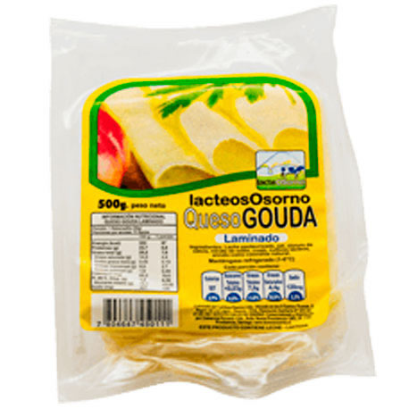 Queso Gauda Laminado Lácteos Osorno